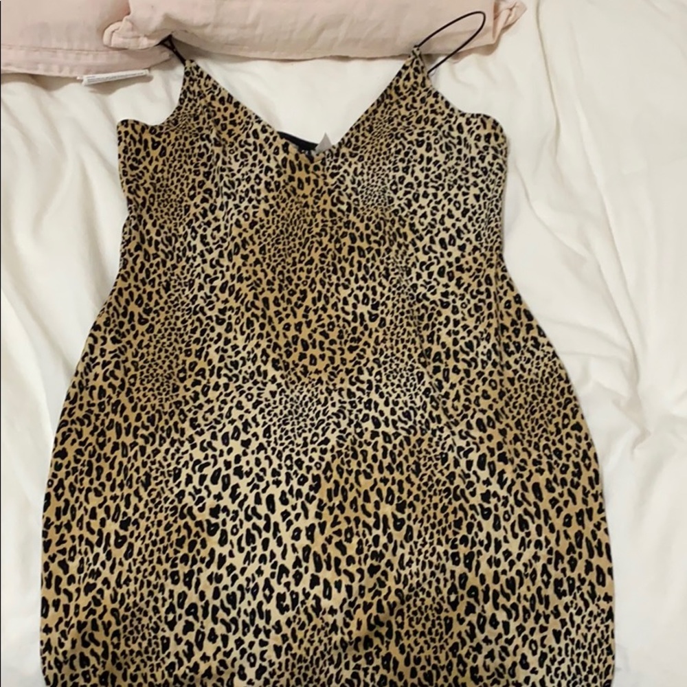 Cheetah Bodycon Spaghetti strap dress